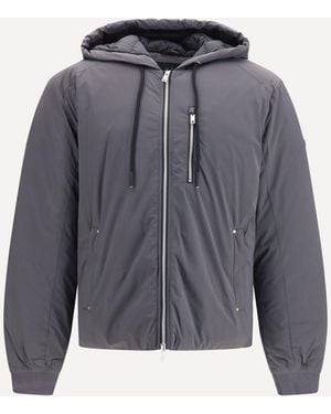 Moose Knuckles Hooded Down Jacket - Gray