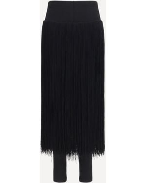 Alaïa Fringed Leggings - Black