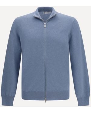 Brunello Cucinelli Pure Cashmere Cardigan - Blue
