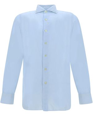 Finamore 1925 Napoli-zante Shirt - Blue