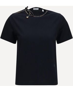 Burberry T-Shirt With Cut-Out Detail - Black