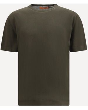 Cruna Cotton Knitted T-Shirt - Green