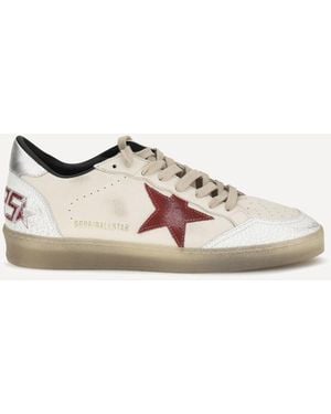 Golden Goose Ball Star Trainers - Natural