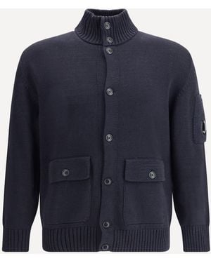C.P. Company C. P. Company Cotton Cardigan - Blue