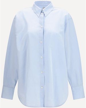 TOTEME Oversized Summer Shirt - Blue