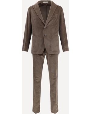 Tagliatore Corduroy Suit - Natural