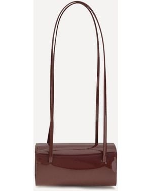 Faune Mie Brushed Leather Shoulder Bag - Red