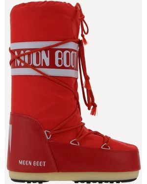 Moon Boot Icon Boots - Red