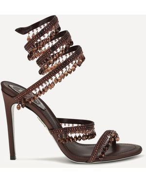 Rene Caovilla Chandelier Sandals - Brown