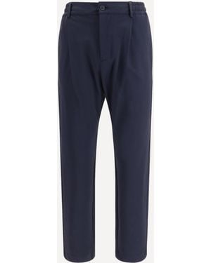 Cruna Trousers With An Elasticated Waistband - Blue