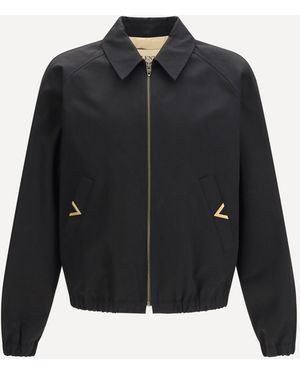 Valentino Collared Jacket - Black