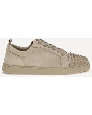 Christian Louboutin Louis Jr Spikes Canopy Trainers - Natural
