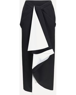 Givenchy Draped Midi Skirt - Blue