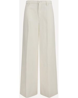 7FOR Cotton Denim Jeans - White