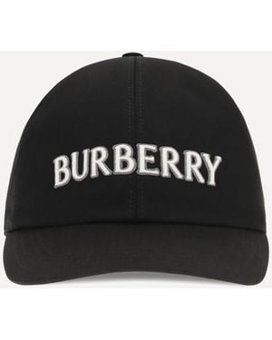 Burberry Cappello Da Baseball Con Logo - Nero