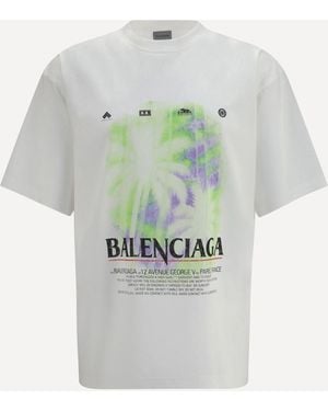 Balenciaga T-Shirt Printed Cotton - Grey