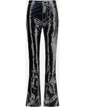 Fiorucci Straight Fit Vinyl Trousers - Black
