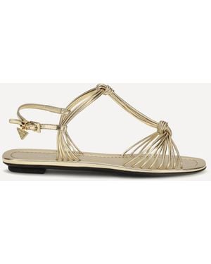 Prada Mordoré Nappa Sandals - Natural