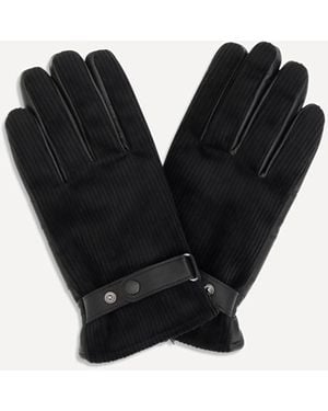 Barbour Nelson Leather Gloves - Black