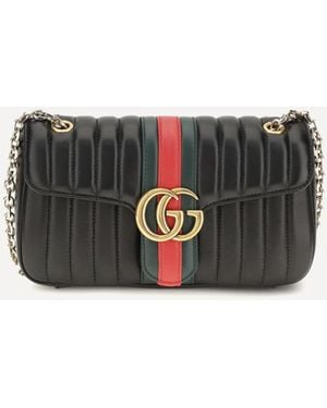 Gucci Borsa A Spalla Jetset Gg Marmont Media - Bianco