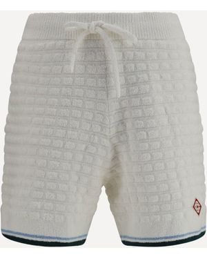 CASABLANCA Bouclé Tennis Shorts - Grey