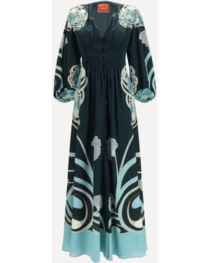 La DoubleJ Long Camerino Dress - Blue
