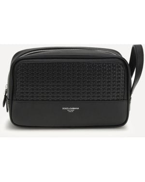 Dolce & Gabbana Leather Beauty Case - White