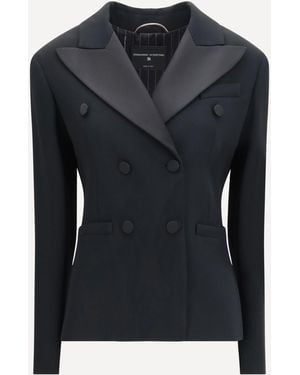 Ermanno Scervino Double-Breasted Tuxedo Jacket - Blue