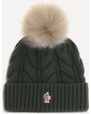 Moncler Beanie Hat With Pon Pon - Green