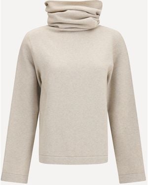 Alaïa High-Neck Jumper - Natural