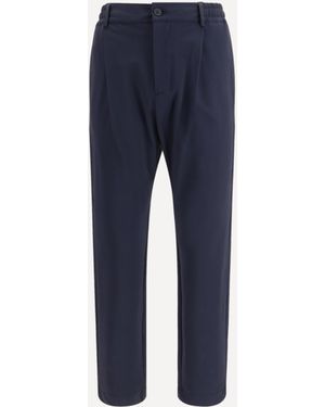 Cruna Trousers With Elasticated Waistband - Blue