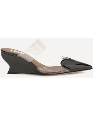 Alaïa Le Coeur Patent Leather Mules - Black