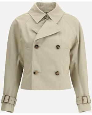 Burberry Short Trench Coat - Natural