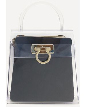 Ferragamo Pvc Top Handbag - Blue
