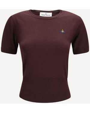 Vivienne Westwood Bea Wool Top - Purple