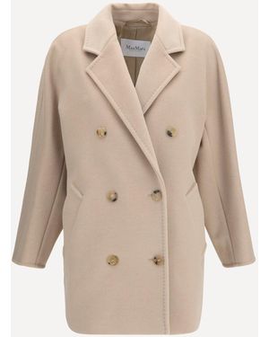 Max Mara Rebus Double-Breasted Jacket - Natural