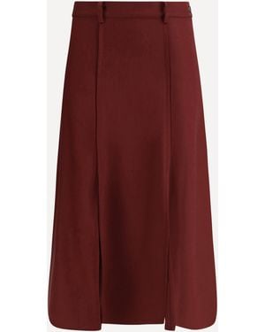 Crida Milano Seville Midi Skirt - Red