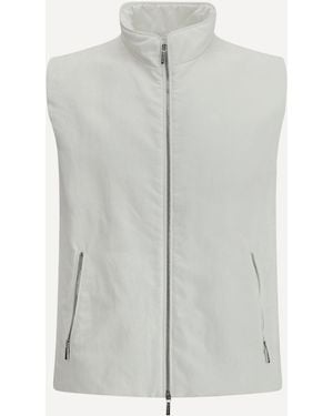 Moorer Senio Vest Jacket - White