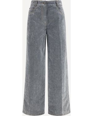 forte_forte Forte_Forte Wide Leg Jeans - Grey