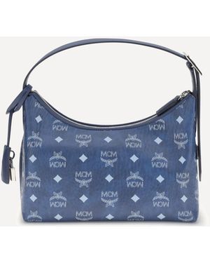 MCM Aren Hobo Shoulder Bag - Blue