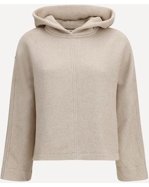 Max Mara Pure Hooded Sweatshirt - Natural