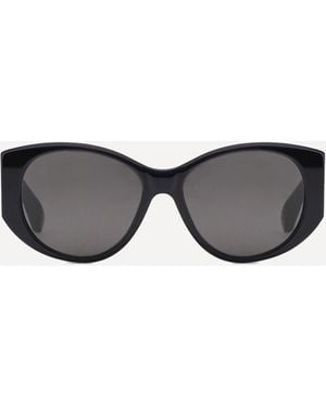 Balenciaga Occhiali Da Sole Logati - Grigio