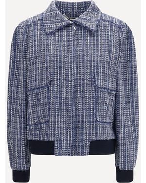 Kiton Tweed Jacket - Blue