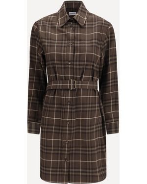 Burberry Abito Chemisier - Marrone