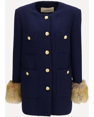 Valentino Cappotto Caban - Blu