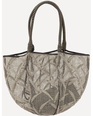 Bottega Veneta Borsa A Spalla Sardine - Metallizzato
