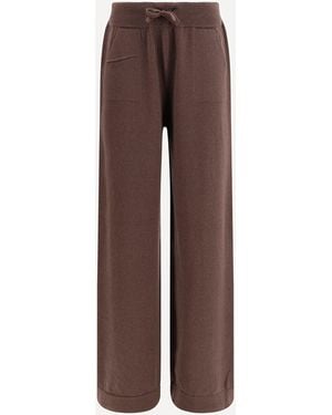 Verybusy Cashmere Drawstring Trousers - Brown