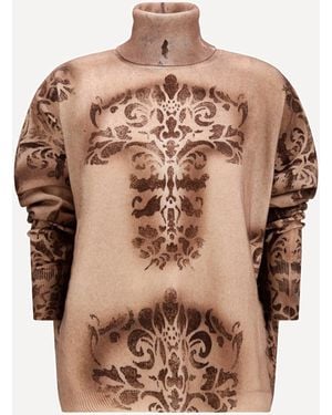 Verybusy Oversized High-Neck Jumper - Natural