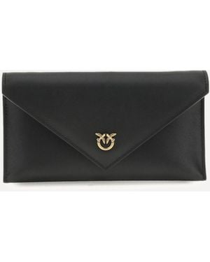 Pinko Love Birds Logo Mini Clutch Bag - White