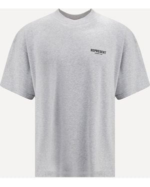 Represent Cotton T-Shirt Ash - Grey